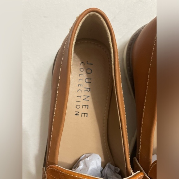New Journee Collection Kenly Penny Loafers Slip On Shoes Brown Size 6.5 - Picture 9 of 11